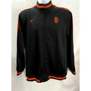 Nike Baseball San Francisco Giants Track Jacket Mens L (16-18) Black 20x27
